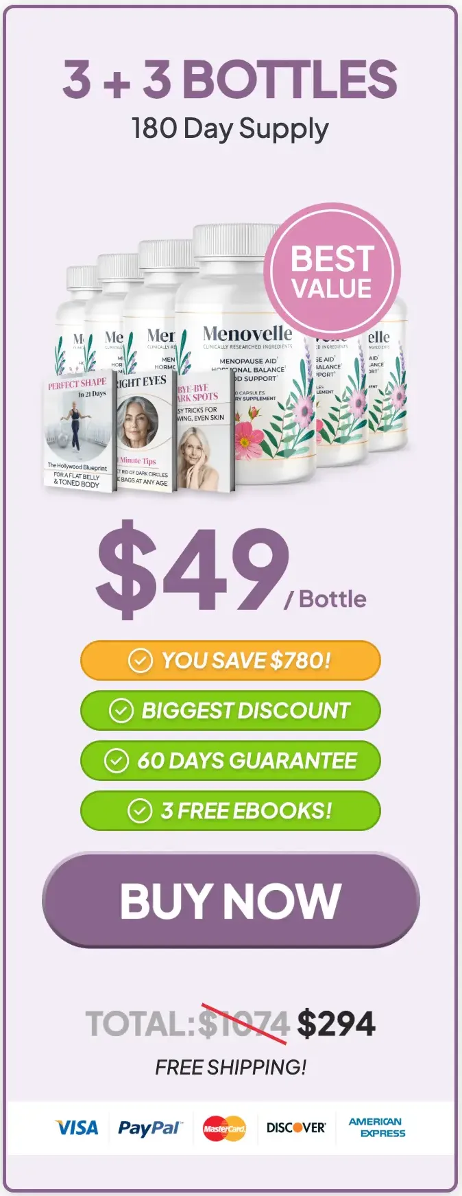 Menovelle Buy 6 Bottles