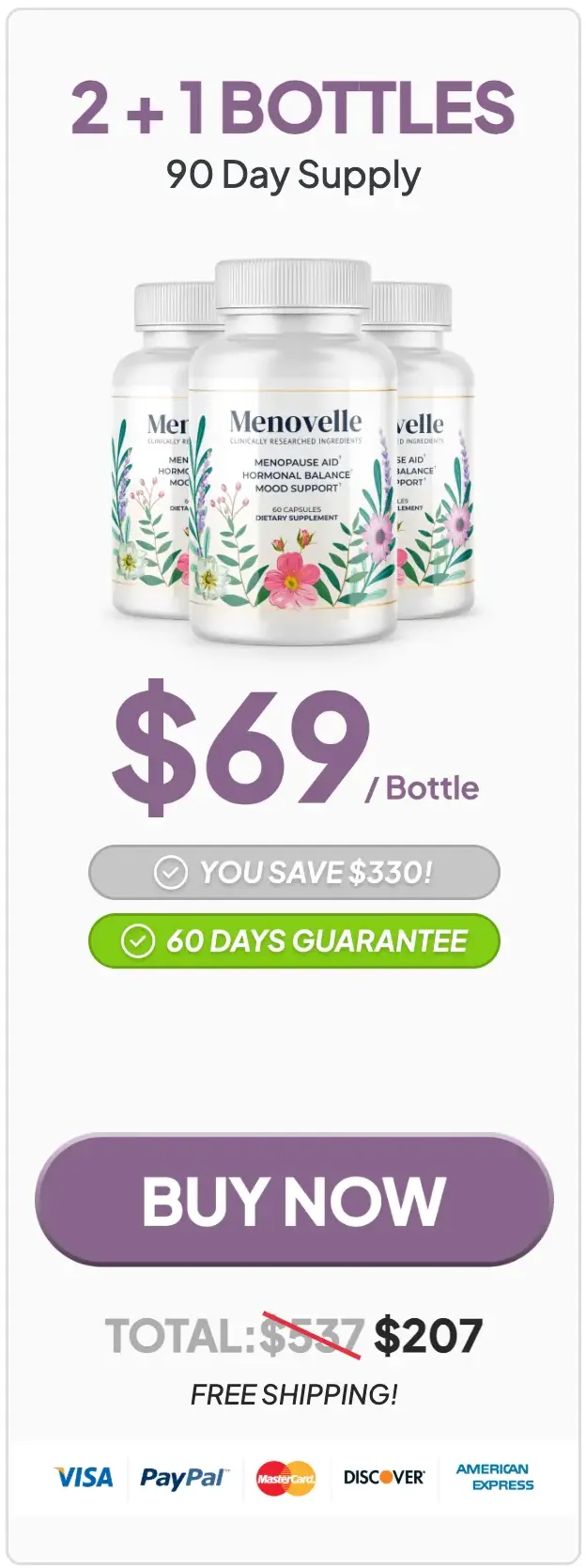 Menovelle Buy 3 Bottles